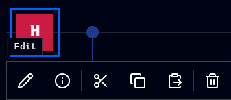 Hovering Edit tooltip