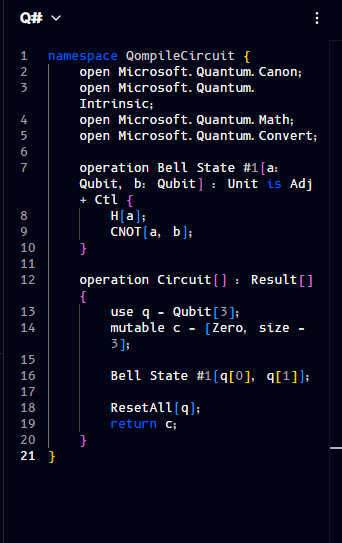 Q# after grouping