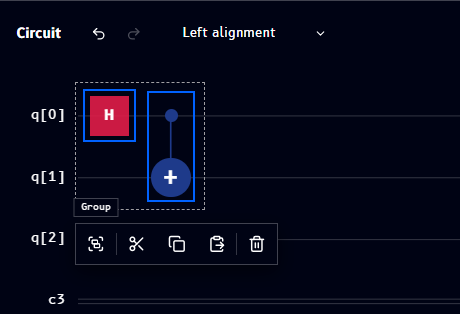 Group button tooltip