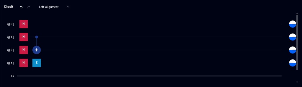 Bell state circuit: H on q0, CNOT from q0 to q1