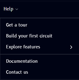 Help menu